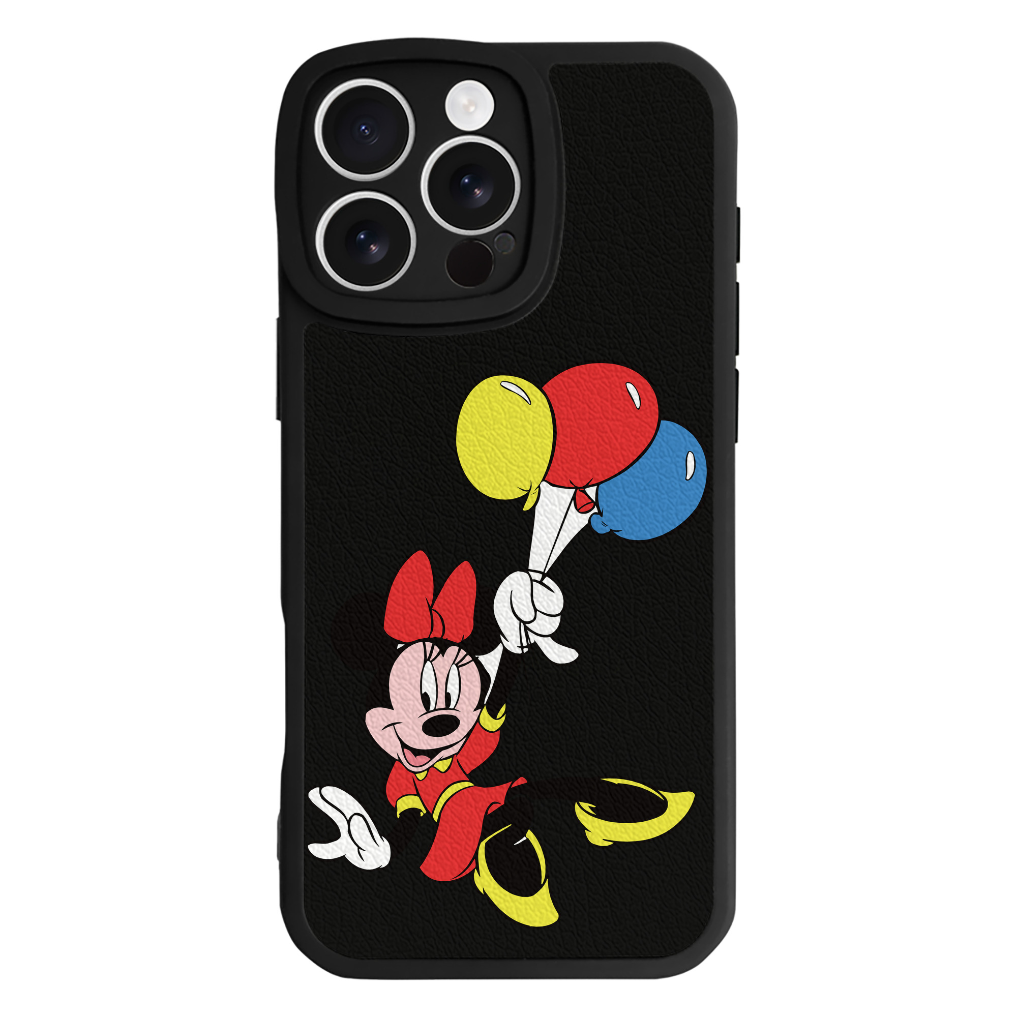 （画像用） ミッキーマウス Mickey Mouse 【iPhone 16シリーズ対応】シリコンスマホケース（レザー調） 材質：シリコン